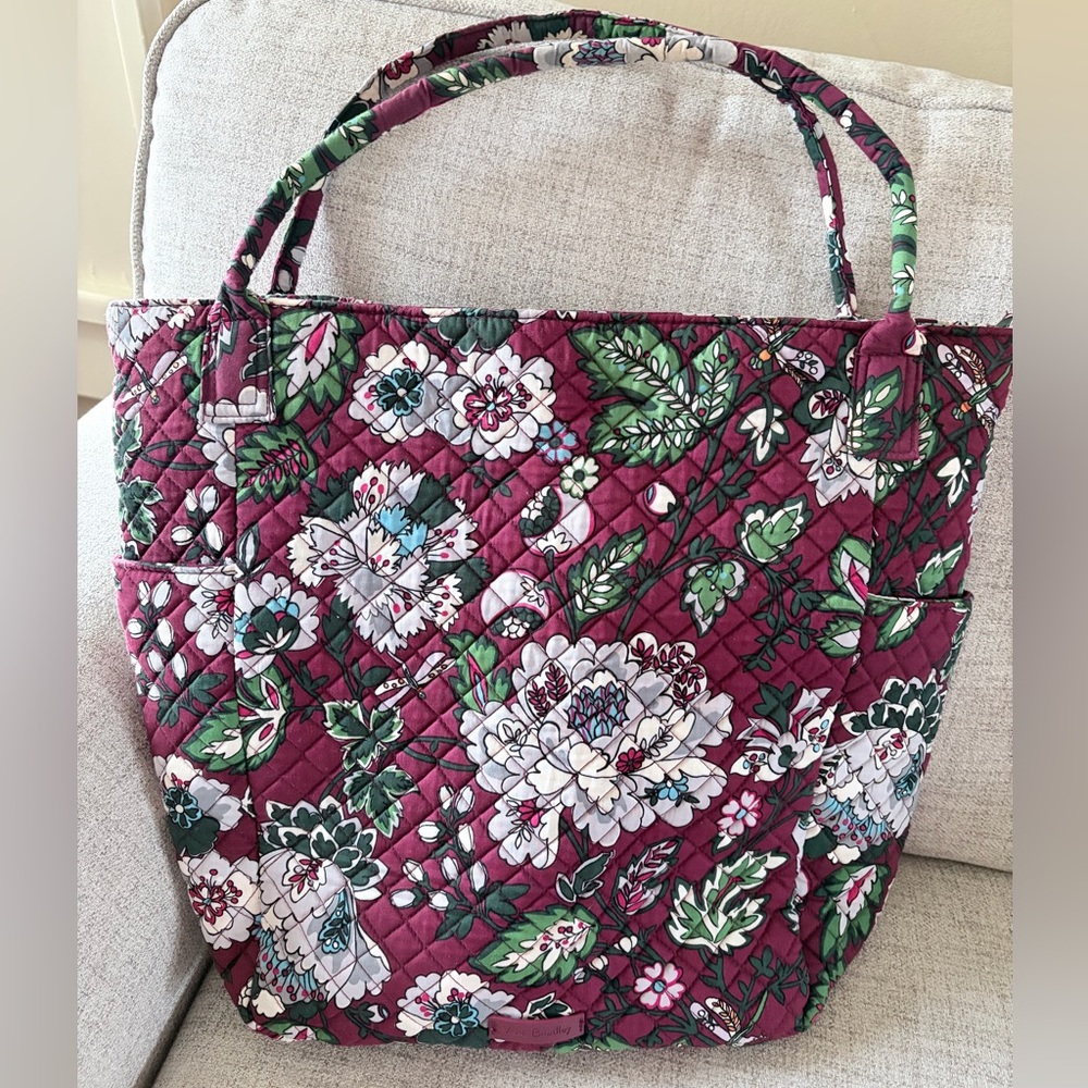 Vera Bradley Bordeaux Blooms Tote